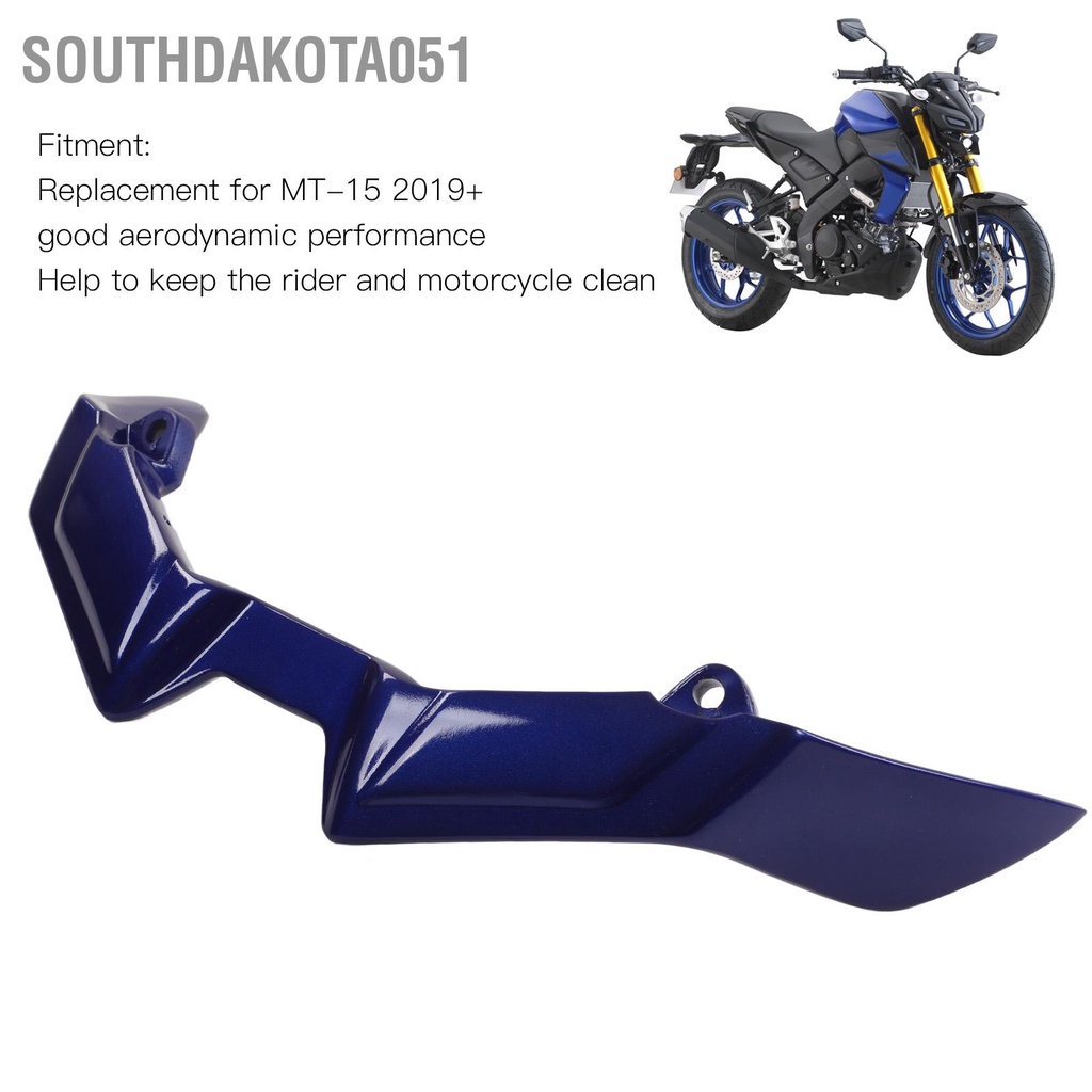 Southdakota051 Xe máy phía trước Fairing Winglet ABS màu xanh lam chịu nhiệt mài mòn Thay thế cho MT ‑ 15 2019+