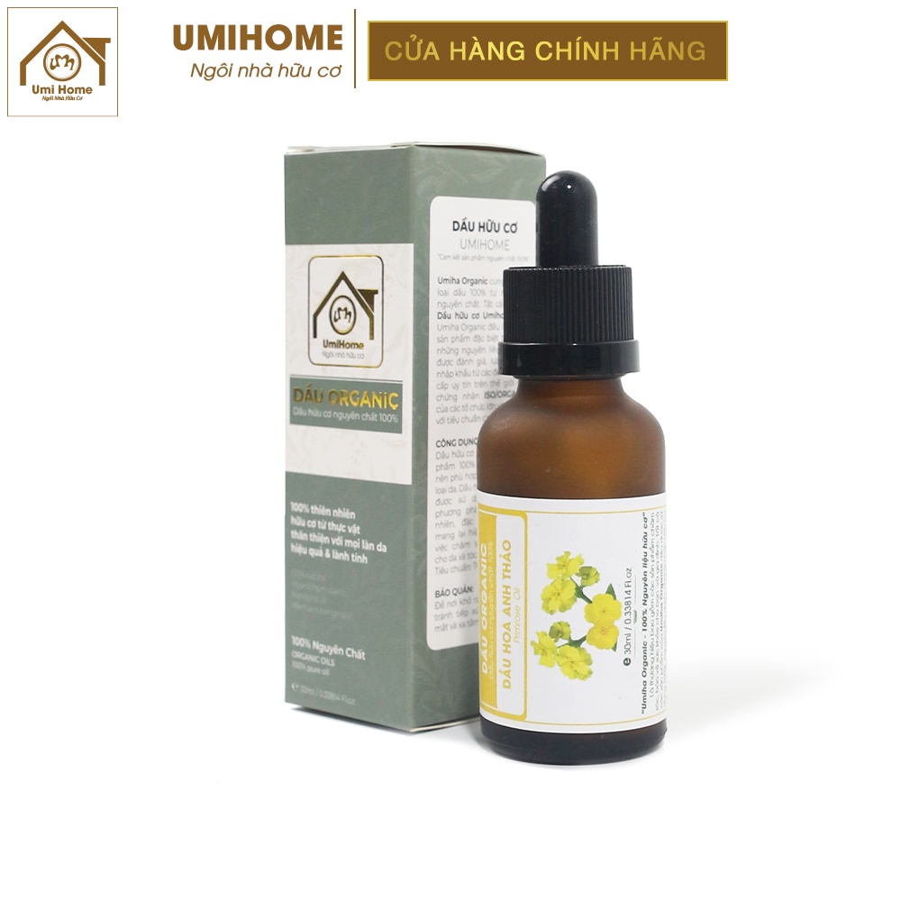 Dầu Hoa Anh Thảo dưỡng da chuyên sâu hữu cơ UMIHOME nguyên chất 10ML