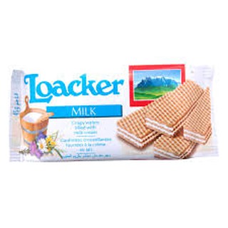 Bánh xốp kem sữa hiệu Loacker – gói 45gr