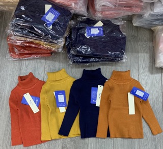 ÁO LEN CỔ CAO ẤM CHO BÉ