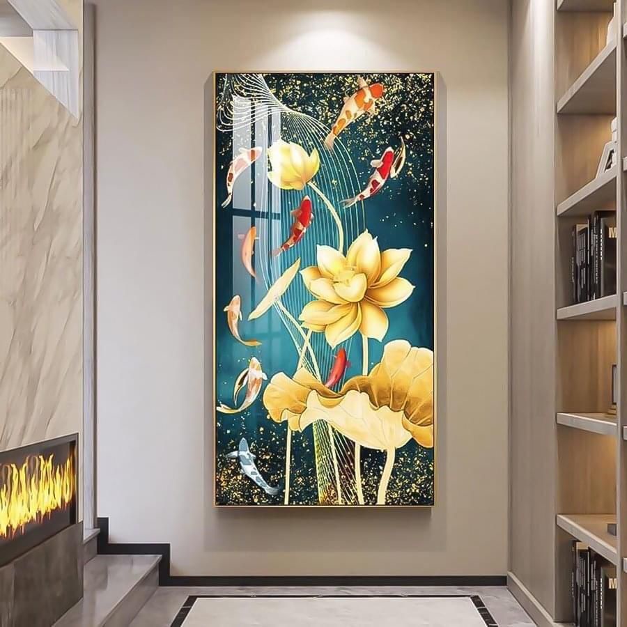 Tranh treo tường - Tranh Laminate tráng gương Hoa 05 - Bộ 1 tấm