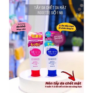 sữa rửa mặt tẩy da chết rosette nhật