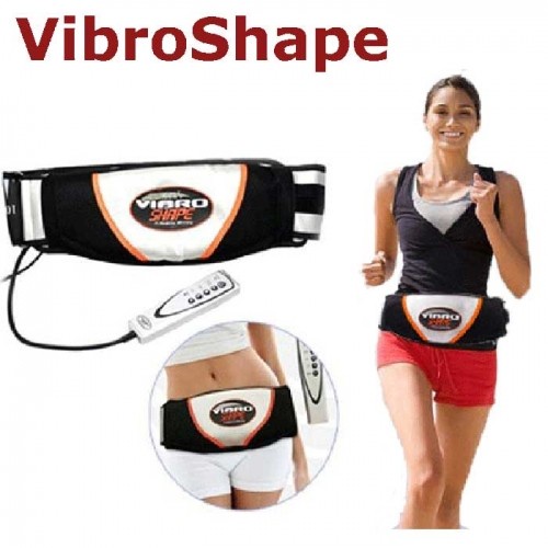 Đai massage giảm mỡ bụng Vibro Shape Pro giảm mỡ hiệu quả, thư giãn, giảm đau ( tặng ngay 1 thước dây đo 1 mét)