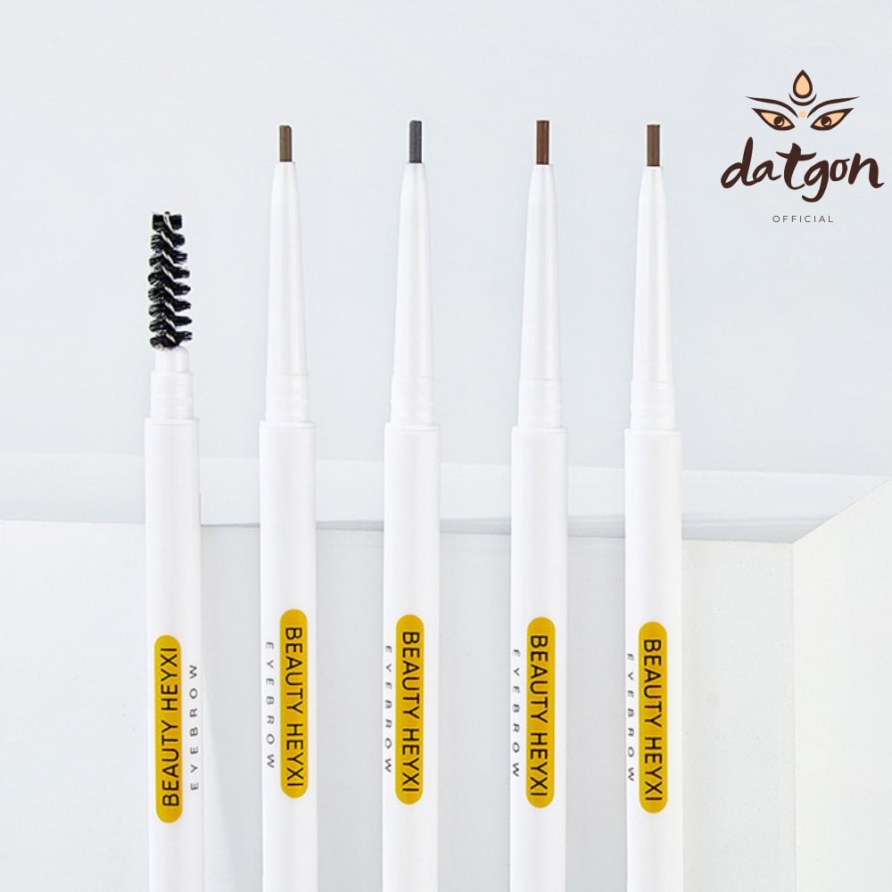 Chì kẻ mày 2 đầu nét mảnh chính hãng tiện lợi Heyxi Verythin Eyebrow Pencil nội địa 2021