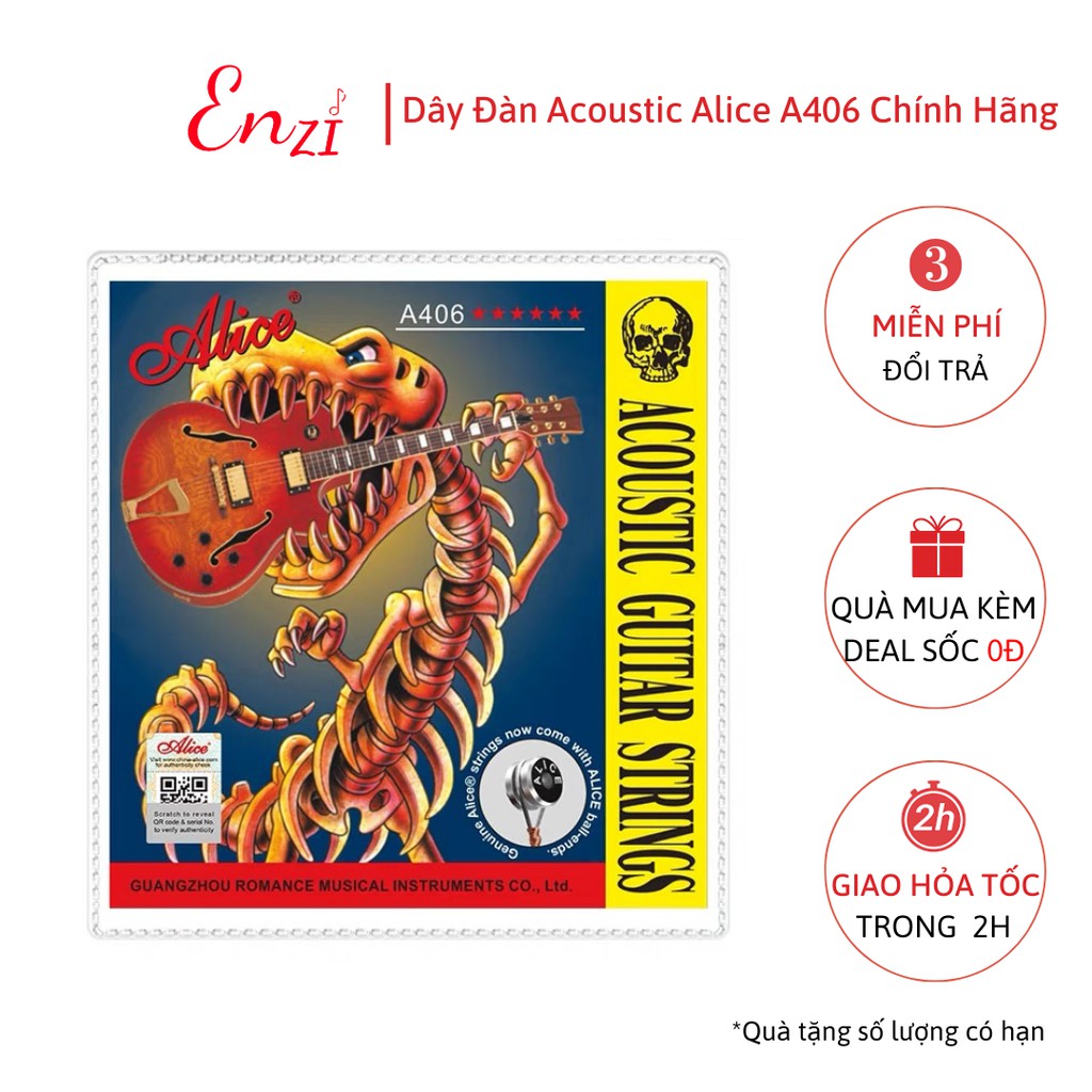 Dây đàn guitar acoustic Alice A406 chính hãng