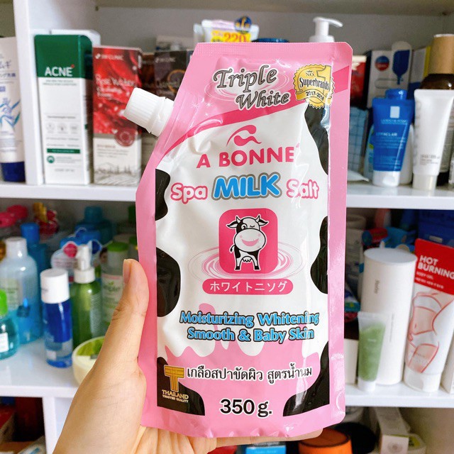 Muối Tắm Sữa Bò 𝑭𝒓𝒆𝒆𝒔𝒉𝒊𝒑 Muối Tắm Tẩy Tế Bào Chết A Bonne Spa Milk Salt Chính Hãng