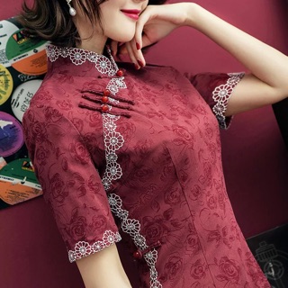 Sườn xám thượng hải PMS130