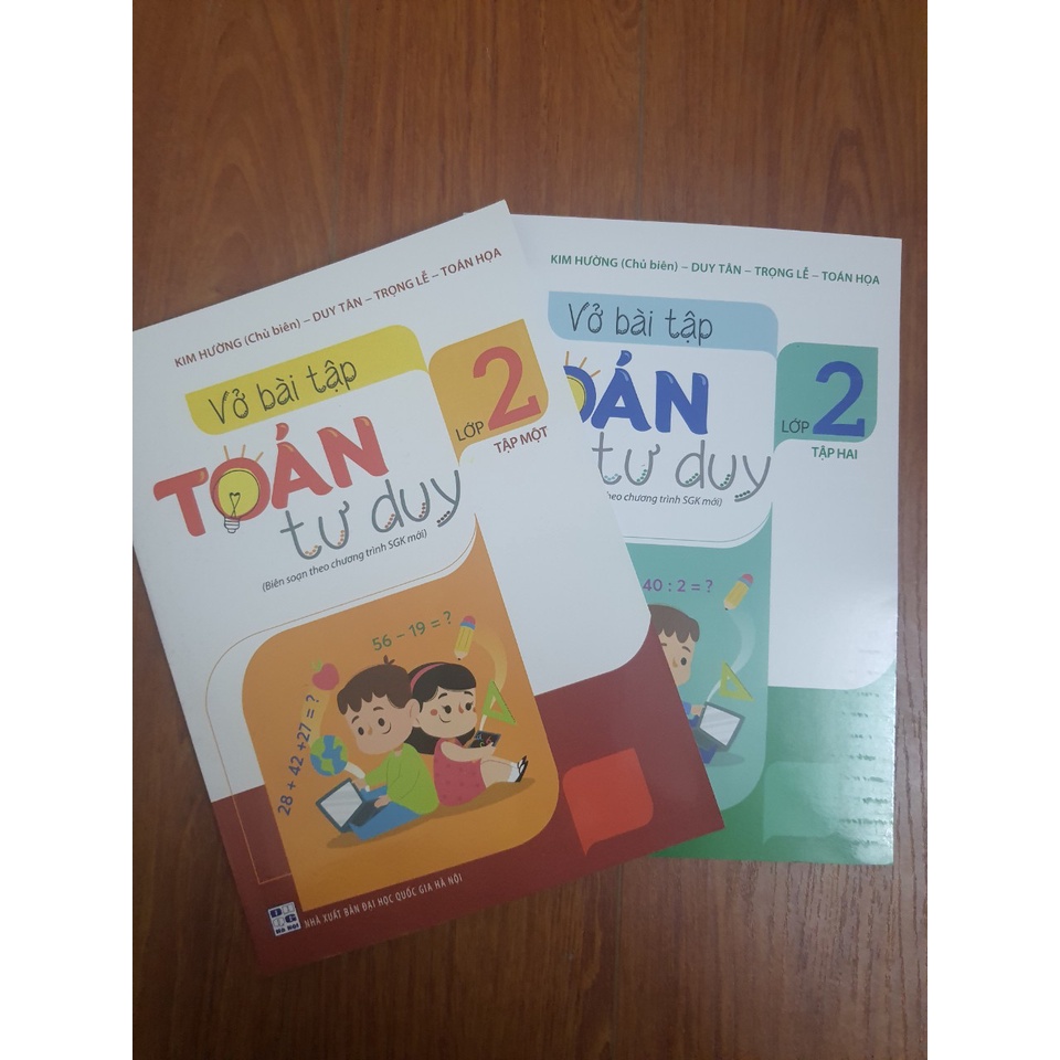 Sách - Combo Vở bài tập Toán tư duy lớp 2 (Hai tập) - Biên soạn theo chương trình SGK mới