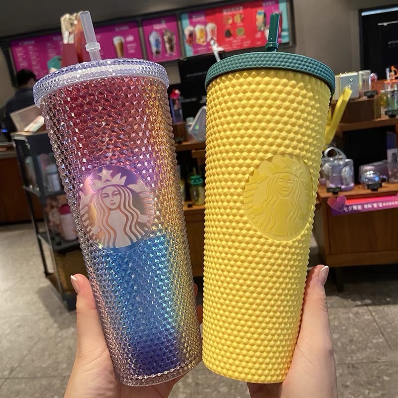 Cốc rơm có thể tái sử dụng của Starbucks phiên bản giới hạn Cốc nước mờ
