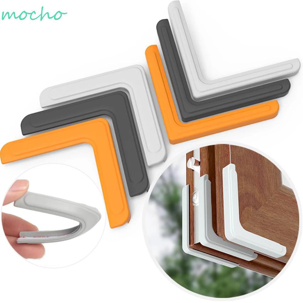 Set 4 miếng bọc cạnh cửa sổ bằng nhôm viền silicon mềm bảo vệ an toàn cho bé