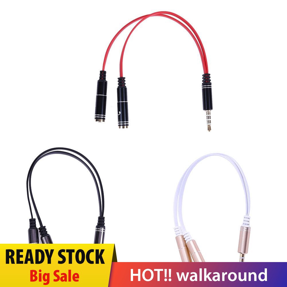 Giắc cắm tai nghe chia 2 từ Male sang 2 Female 3.5mm