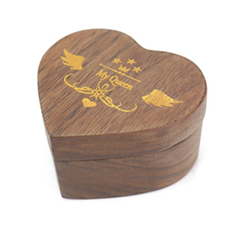 Flgo Hộp Đựng Nhẫn Đính Hôn Lãng Mạn Hình Trái Tim