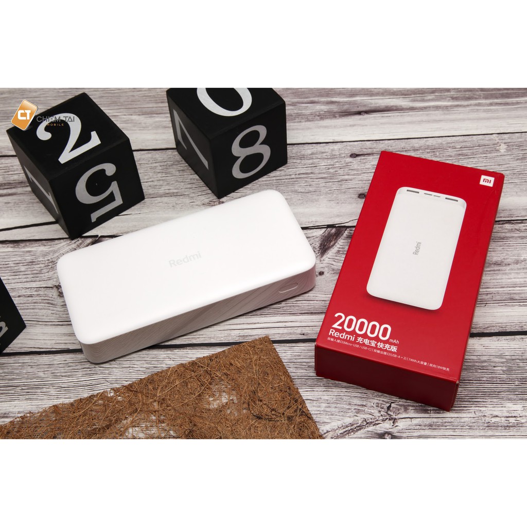 chính hãng Pin Sạc dự phòng Xiaomi Redmi 20.000 mah (BH 6T) 1 đổi 1 poogroup