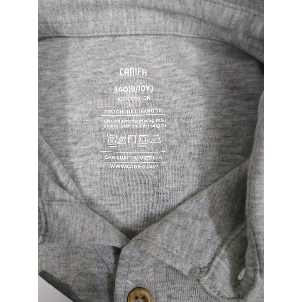 Áo sơ mi bé trai Canifa chất thun cotton