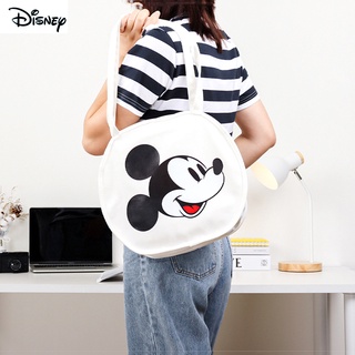 Túi Xách Đeo Vai Vải Canvas In Hoạt Hình Chuột Mickey Disney Dễ Thương Cho