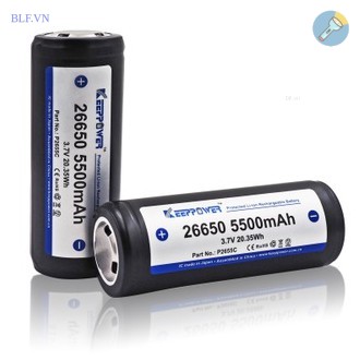 [P26] Pin Keeppower 26650 5500mAh 3.7v ICR26650 - Có mạch bảo vệ