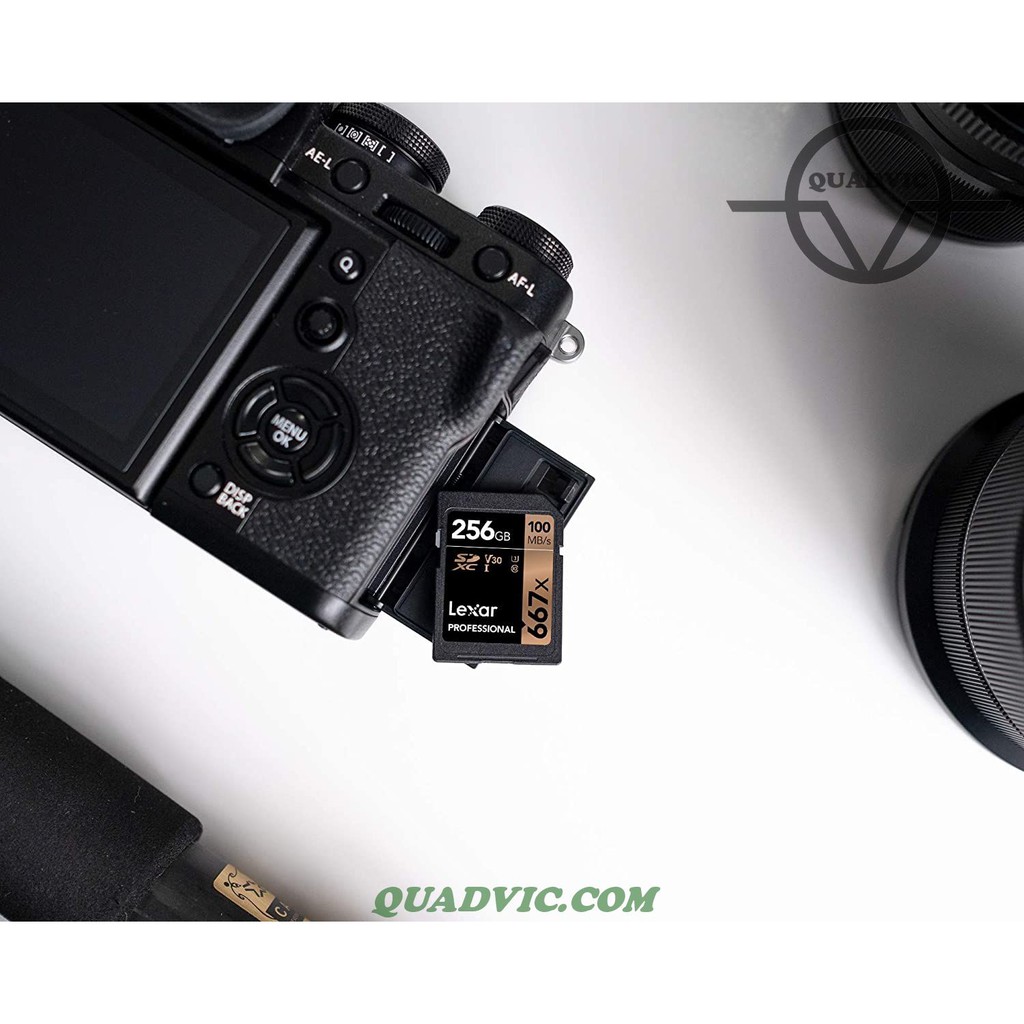 Thẻ nhớ 64GB 128GB 256GB SDXC Lexar Professional 667x 100MB/s quay phim 8K Quadvic.com | BigBuy360 - bigbuy360.vn