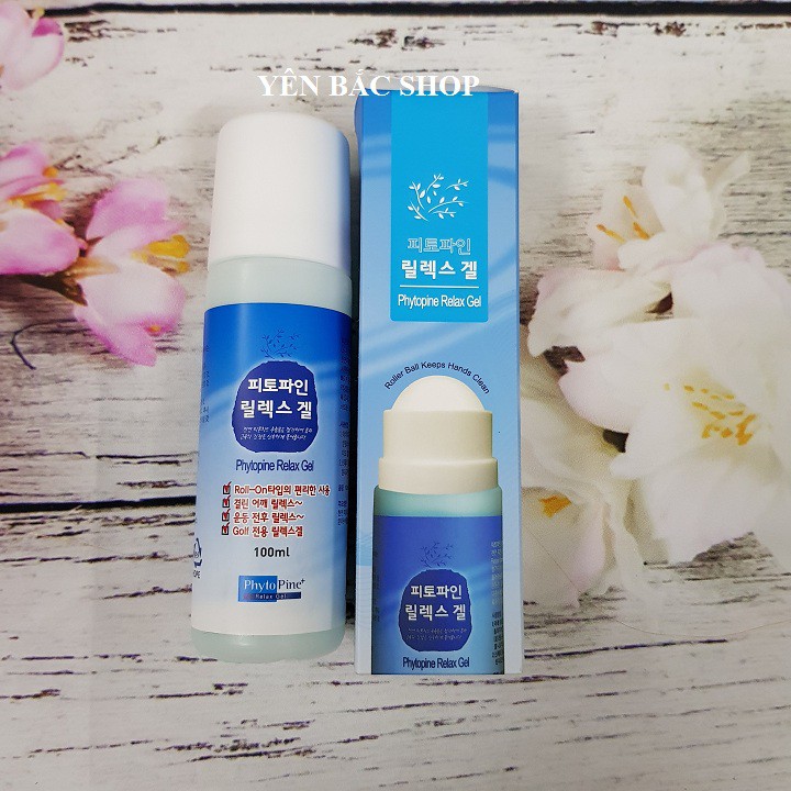 DẦU XOA BÓP GIẢM ĐAU, TINH DẦU THÔNG ĐỎ HÀN QUỐC 100ml chai bi lăn