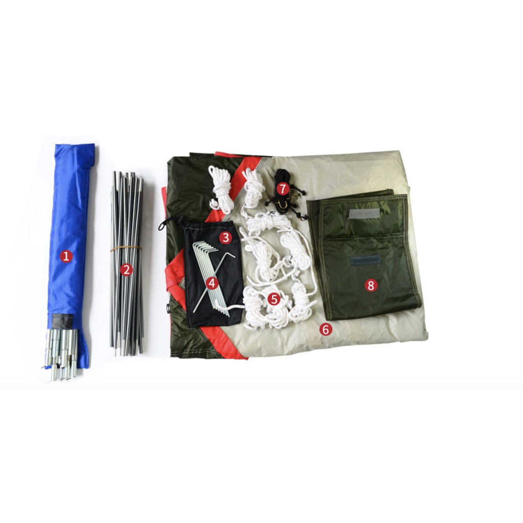 Mái che dã ngoại ⚽Wind Tour Pergola⚽ gắn ô tô xếp gọn