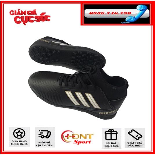 GIÀY ĐÁ BÓNG SÂN CỎ NHÂN TẠO, GIÀY ĐÁ BANH CAO CỔ PREDATOR, ĐẾ CAO SU ĐÃ KHÂU 100%