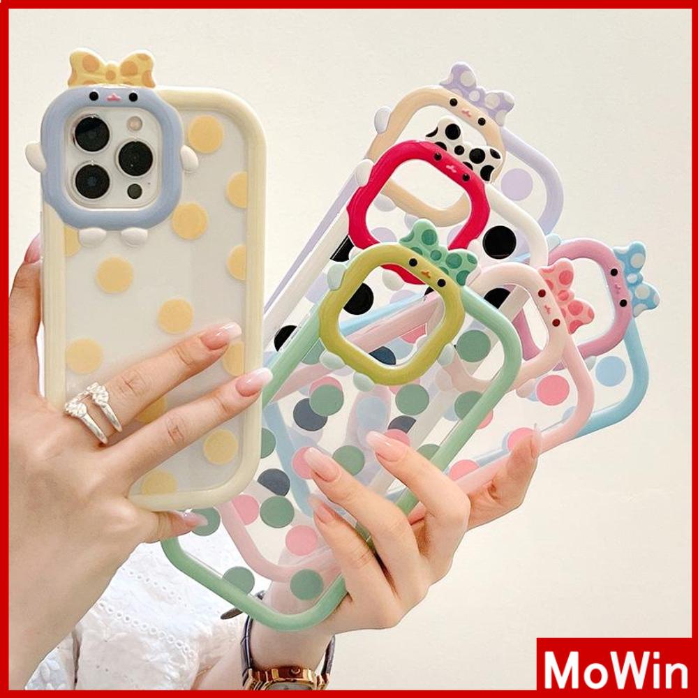 iPhone Case Silicone Soft Case Clear Case Airbag Shock Resistant Protection Camera Smooth Feel Colorful Dot Compatible For iPhone 11 Pro Max 13 Pro Max 12 Pro Max 7Plus xr XS Max