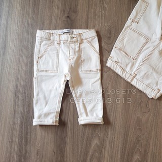 Quần jean zara dư xịn màu nâu bò bé trai
