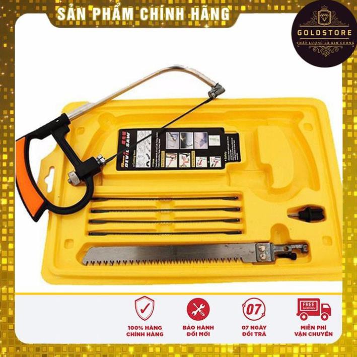 Cưa Tay, Bộ Cưa Tay Mini Vỉ Vàng 7 Món Đa Năng , Hợp Kim Thép Loại 1, Gia Dụng Thông Minh