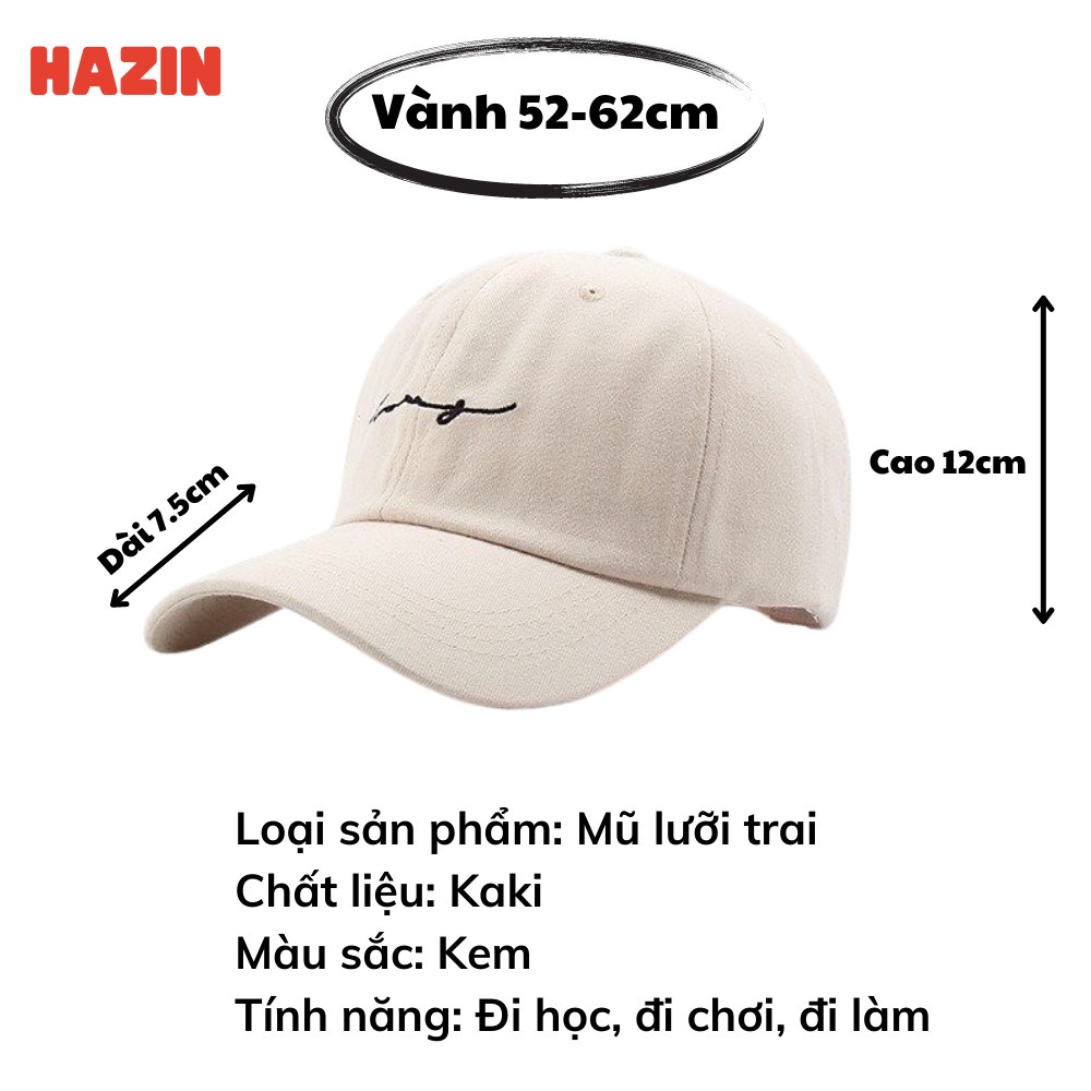 Nón Lưỡi Trai.Nón Kết Bằng Cotton Mềm Thời Trang Mùa Hè Hàn Quốc 2021