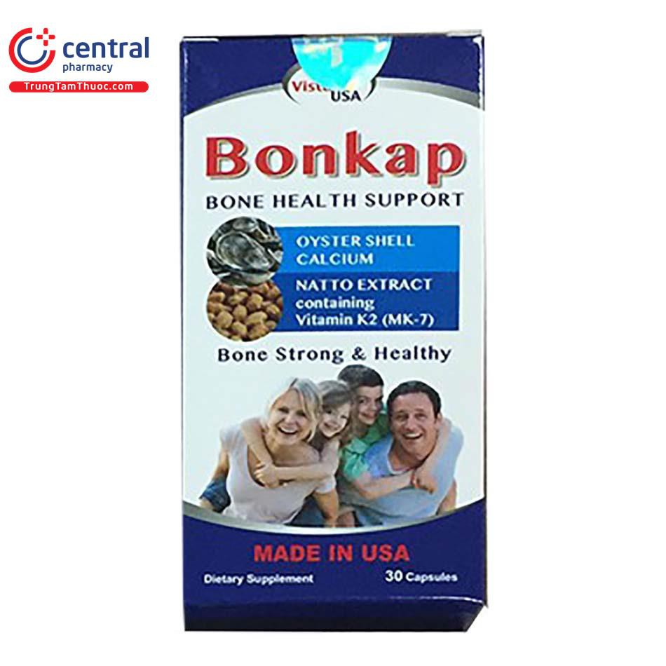 BONKAP Viên uống bổ sung Canxi hữu cơ ( Nhập khẩu Chính Hãng Mỹ)