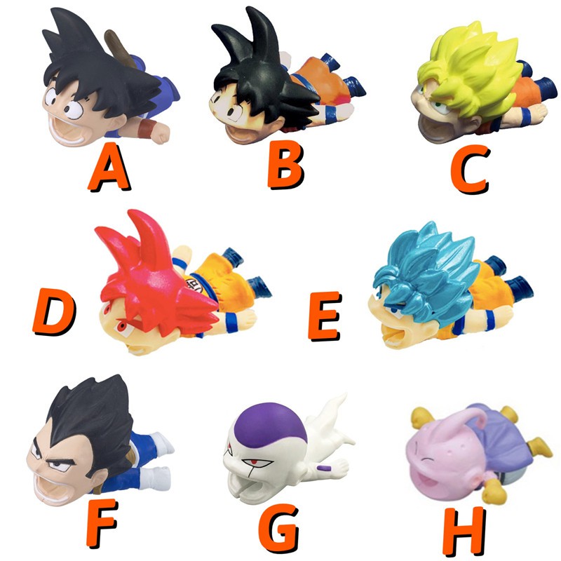 Phụ Kiện Bảo Vệ Đầu Dây Cáp Sạc iPhone Hình Hoạt Hình Bảy Viên Ngọc Rồng Dễ Thương