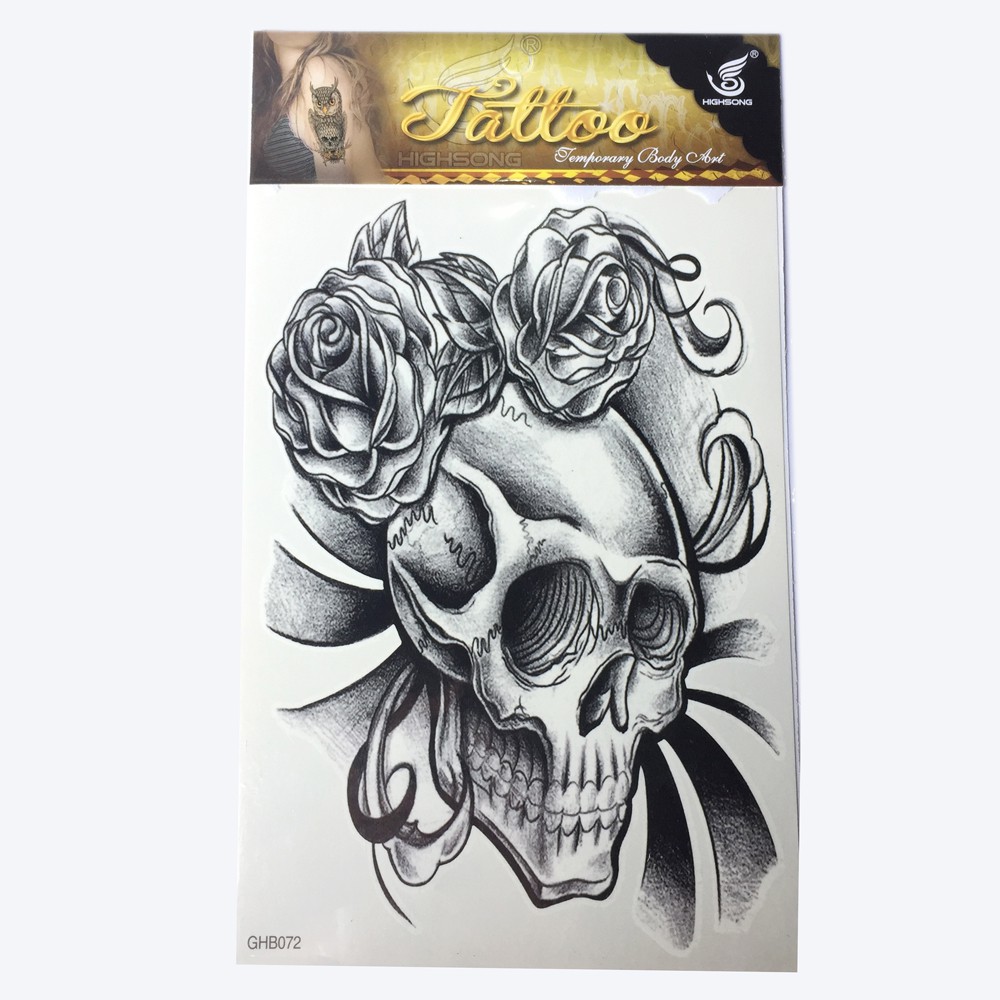 hình xăm tattoo Halloween kích thước 20cm x 14cm