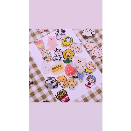 Ghim cài áo dễ thương Pin cài áo, balo hình cute, ghim cài áo balo, mũ