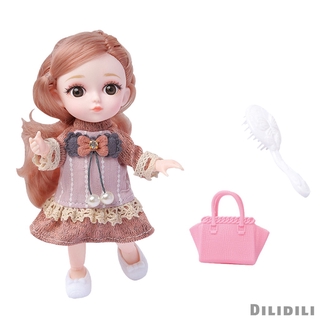 Búp Bê Công Chúa 3d Dễ Thương 16cm