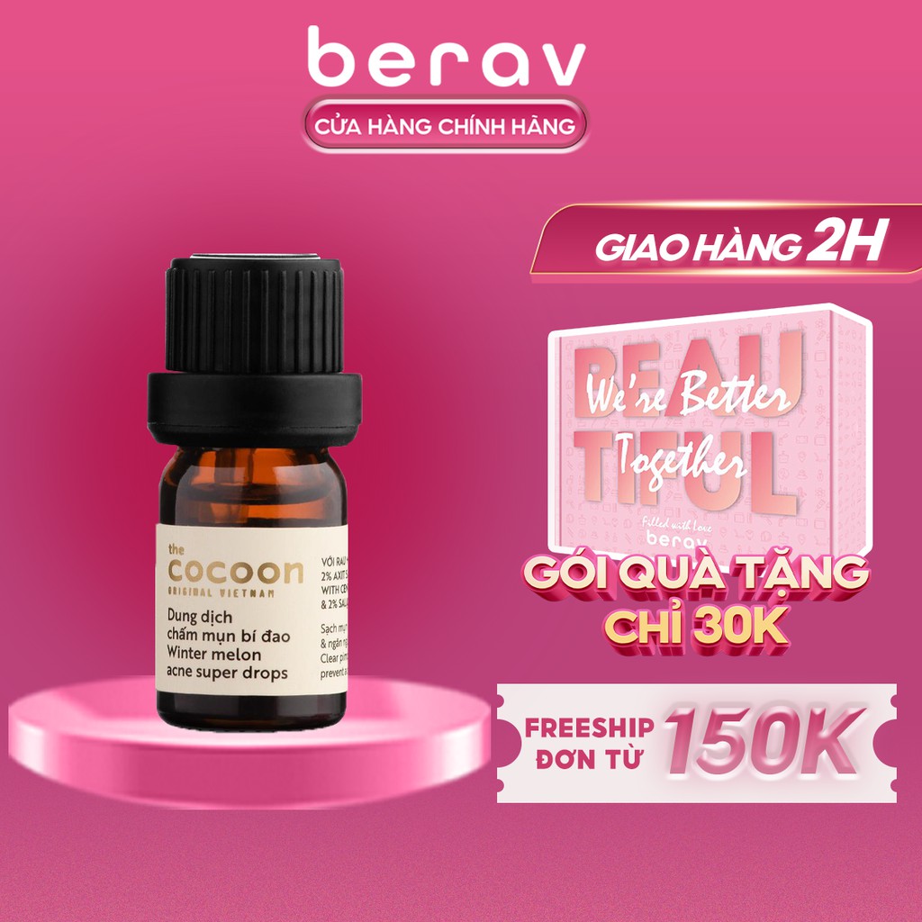 DUNG DỊCH CHẤM MỤN BÍ ĐAO COCOON Giảm Mụn, Mờ Thâm 5ml
