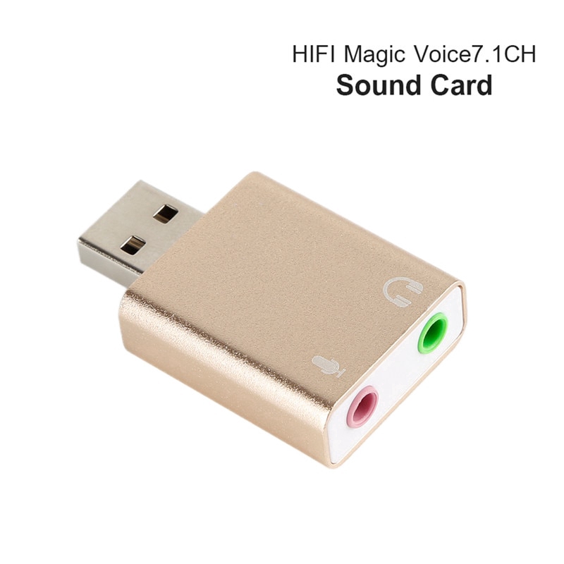 External USB Sound Card USB 7.1 CH Virtual Audio Sound Card Adapter Converter