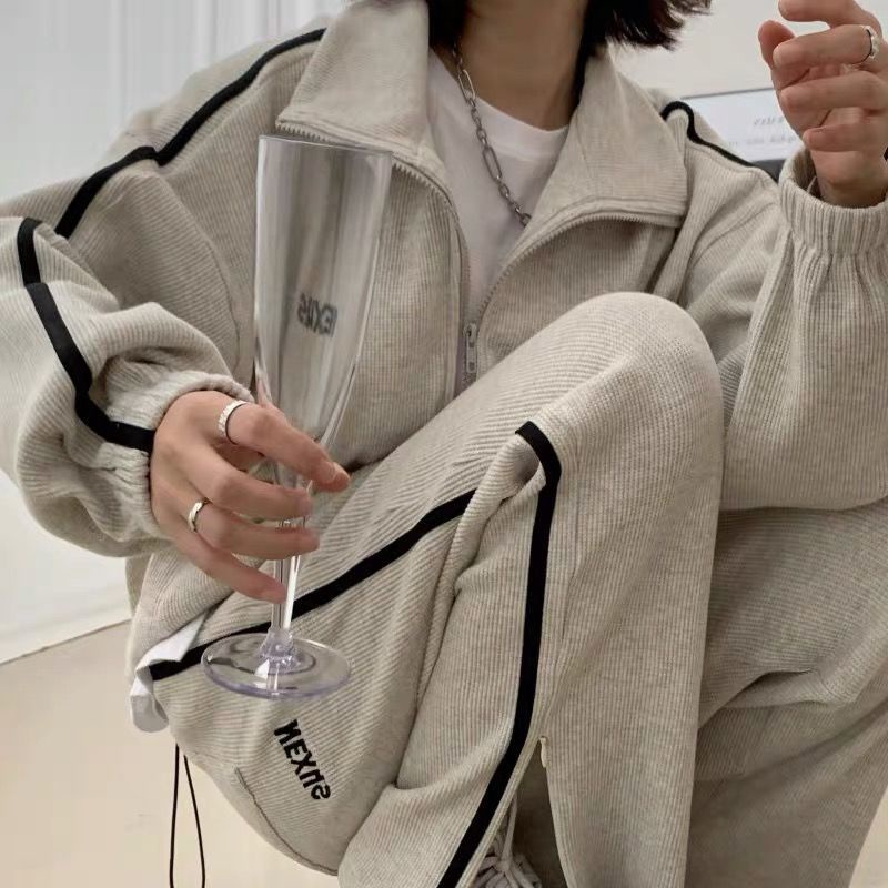 Set áo Sweater dáng rộng + quần thời trang mùa thu cho phái nữ