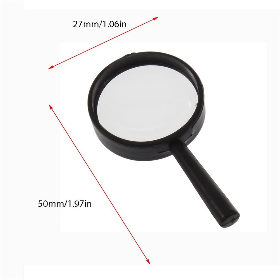 Kính lúp phóng to cầm tay 5*25mm tiện lợi