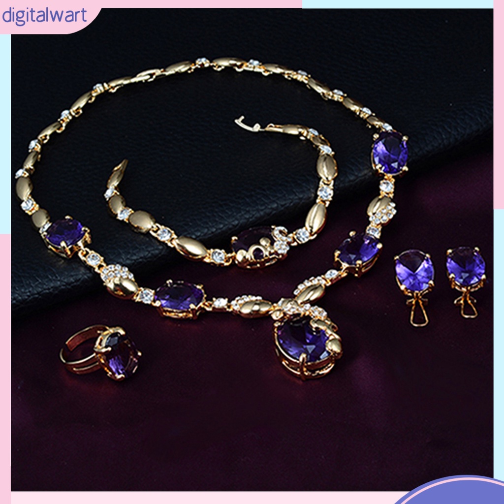 Bộ Trang Sức Đính Đá Lấp Lánh Sang Trọng