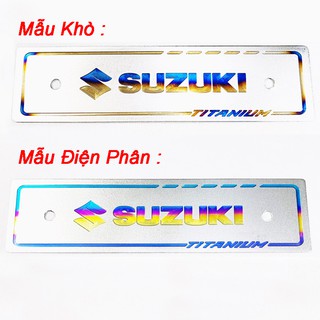 Bảng tên Titan khắc chữ Suzuki Greennetworks