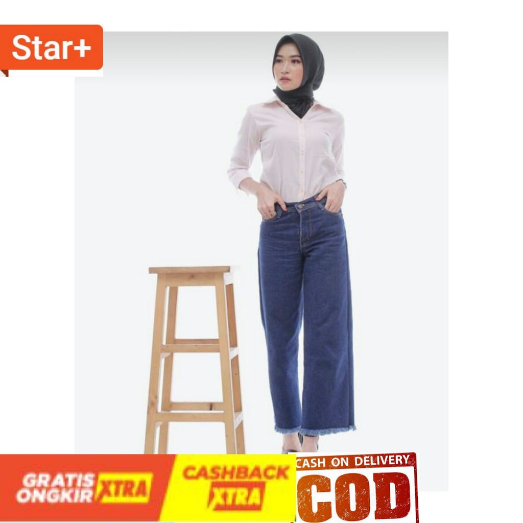 Quần Jean Lưng Cao Phong Cách Hàn Quốc Cá Tính | BigBuy360 - bigbuy360.vn