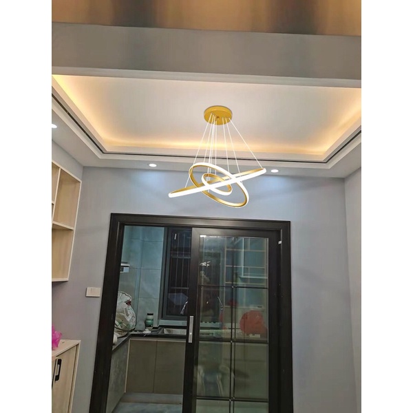 Đèn trần Mosky  3 vòng 3 chế độ màu - đèn led trang trí tuỳ chỉnh đa dáng nhiều màu sắc lựa chọn