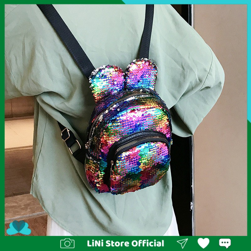 Balo Du Lịch Đi Học Mini Nữ ♀ Hàng Nội Địa Trung ♥ Đính hạt, Kiểu Dáng Hàn Quốc ♥ Giá Tốt