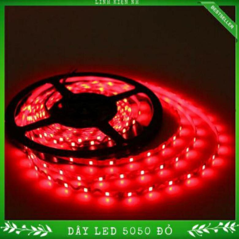 Dây Led 5050 DC12V Chống nước Nhiều màu 5M/Cuộn
