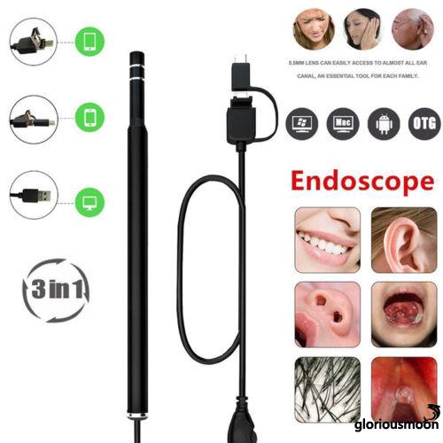 Camera Nội Soi Usb 5.5mm Kèm Bộ Phụ Kiện 3 Trong 1