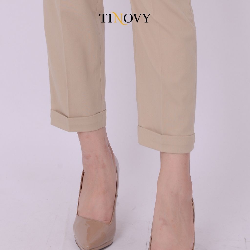 Quần Âu Nữ TINOVY Ống Đứng Đai Trơn Gấu Lơ Vê Có Túi Công Sở 1910-051 | BigBuy360 - bigbuy360.vn