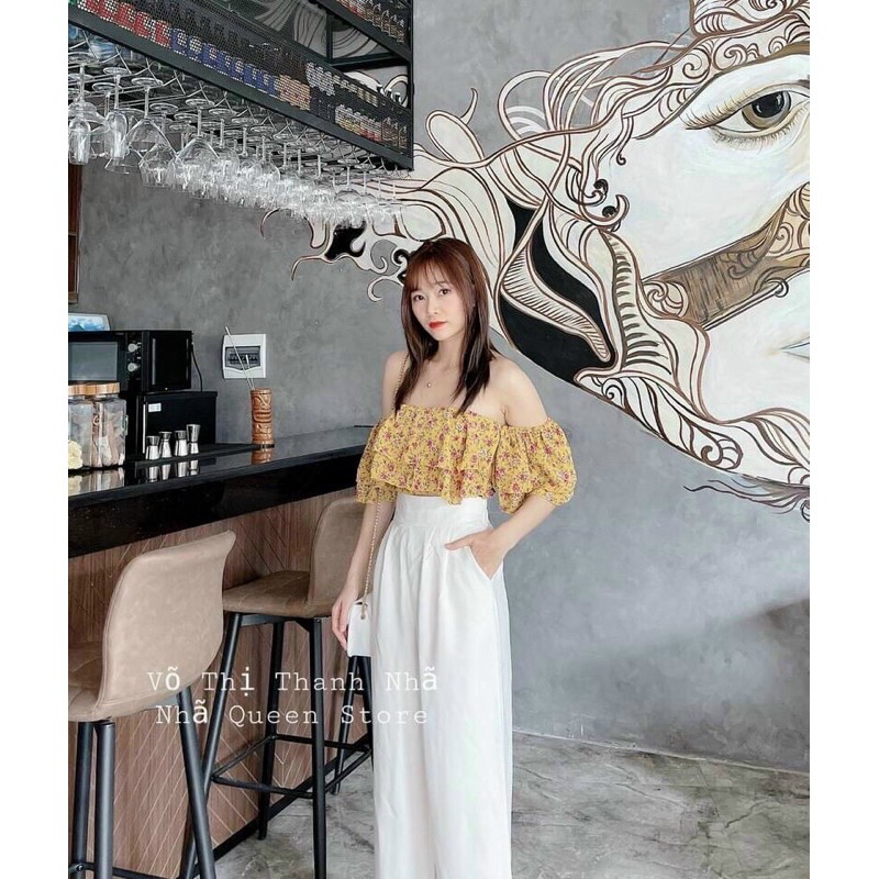 Quần Ống Suông Màu Trắng Quốc Dân Dễ Mix Đồ