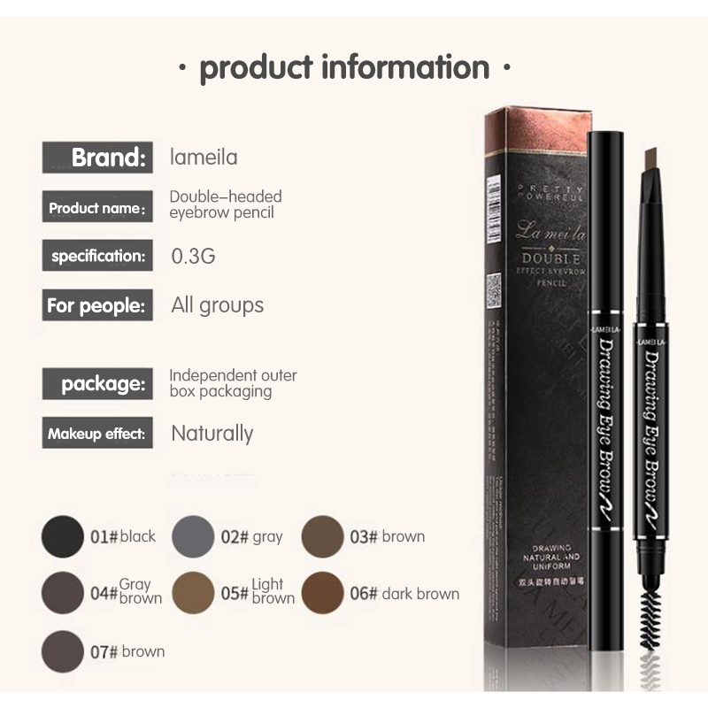 1 Bút chì kẻ lông mày hai đầu xoay tự động chống thấm nước lâu trôi | BigBuy360 - bigbuy360.vn