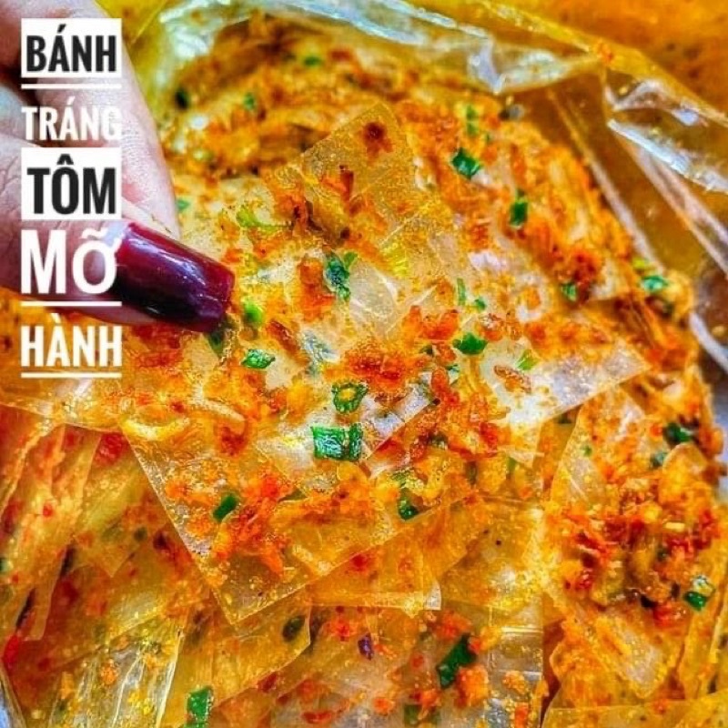 Bịch bánh tráng tôm mỡ hành - 1 bịch