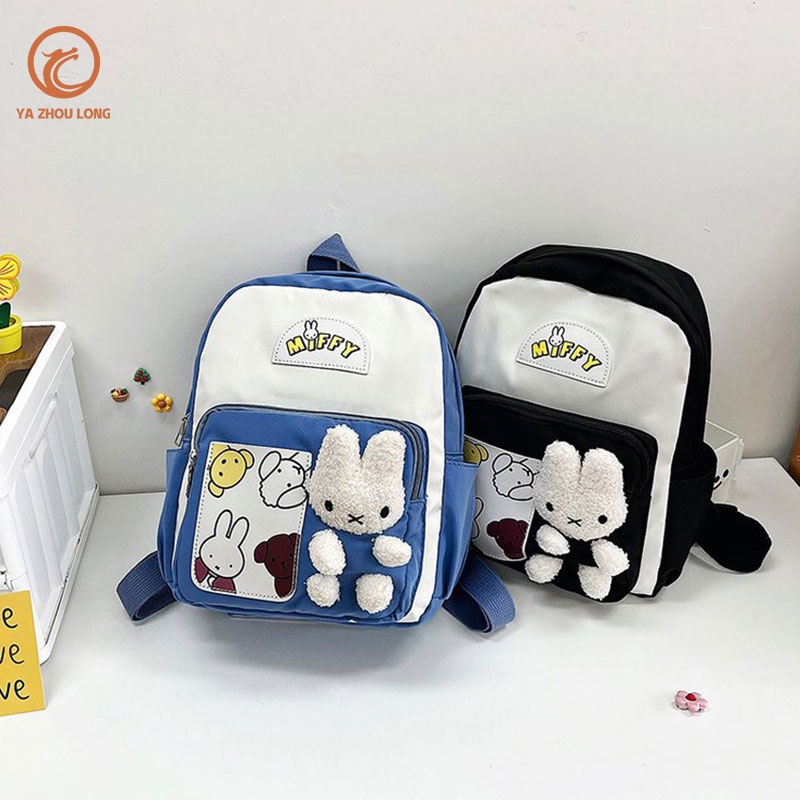Balo đi học YAZHOULONG họa tiết hoạt hình thỏ Bunny dễ thương cho bé mẫu giáo