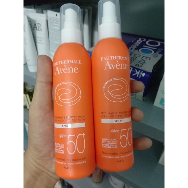 Xịt chống nắng AVÈNE Spray SPF 50 Body toàn thân 200ml cho da dầu nhạy cảm hỗn hợp chống nước không trôi Queen Beauty | BigBuy360 - bigbuy360.vn